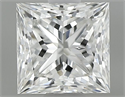 Diamante Natural 0.54 quilates, Princesa , Color F, claridad VS1 y certificado GIA