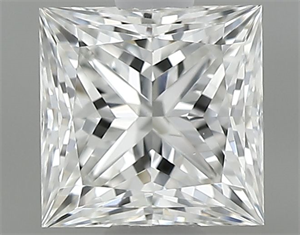 Foto Diamante Natural 0.54 quilates, Princesa , Color F, claridad VS1 y certificado GIA de