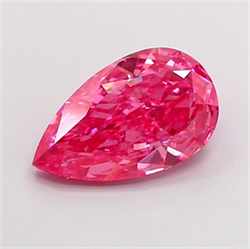 Picture of Lab Grown Diamond 2.00 Carats, Pear with  Cut, Fancy Vivid Pink Color, VS1 Clarity and Certified by IGI