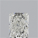 Natural Diamond 0.71 Carats, Radiant with  Cut, H Color, VVS1 Clarity and Certified by GIA