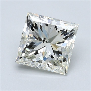 Foto Diamante Natural 1.20 quilates, Princesa , Color L, claridad SI1 y certificado GIA de