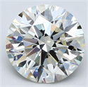Diamante Natural 2.70 quilates, Redondo , Color L, claridad IF y certificado GIA