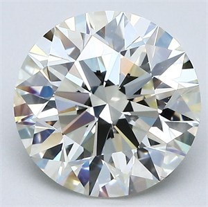 Foto Diamante Natural 2.70 quilates, Redondo , Color L, claridad IF y certificado GIA de