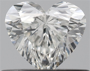 Picture of Natural Diamond 0.41 Carats, Heart with  Cut, H Color, VS1 Clarity and Certified by GIA