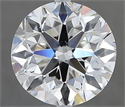 Natural Diamond 3.01 Carats, Round with Very Good Cut, G Color, VS2 Clarity and Certified by IGI