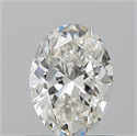 Natural Diamond 0.90 Carats, Oval with  Cut, I Color, VS2 Clarity and Certified by GIA