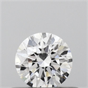 Natural Diamond 0.40 Carats, Round with Excellent Cut, D Color, VS2 Clarity and Certified by GIA
