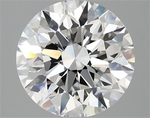 Picture of Lab Grown Diamond 3.07 Carats, Round with Excellent Cut, D Color, VVS2 Clarity and Certified by IGI