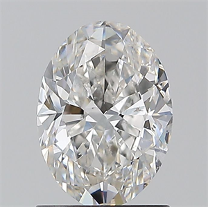 Foto Diamante Natural 1.20 quilates, Ovalado , Color F, claridad SI2 y certificado GIA de