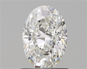 Picture of Natural Diamond 1.01 Carats, Oval with  Cut, G Color, SI2 Clarity and Certified by GIA