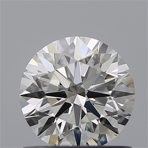 Picture of Natural Diamond 0.74 Carats, Round with Excellent Cut, F Color, IF Clarity and Certified by GIA