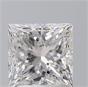 Natural Diamond 2.02 Carats, Princess with  Cut, E Color, SI2 Clarity and Certified by GIA
