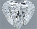 Natural Diamond 0.41 Carats, Heart with  Cut, H Color, VS1 Clarity and Certified by GIA