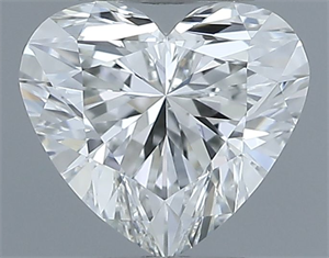 Picture of Natural Diamond 0.41 Carats, Heart with  Cut, H Color, VS1 Clarity and Certified by GIA