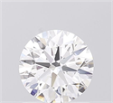 Lab Grown Diamond 1.08 Carats, Round with Ideal Cut, D Color, VVS1 Clarity and Certified by IGI