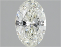 Natural Diamond 1.01 Carats, Oval with  Cut, J Color, SI1 Clarity and Certified by GIA