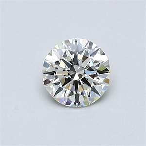 Foto Diamante Natural 0.42 quilates, Redondo , Color K, claridad IF y certificado GIA de
