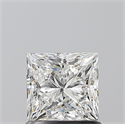 Natural Diamond 1.00 Carats, Princess with  Cut, G Color, VS2 Clarity and Certified by GIA