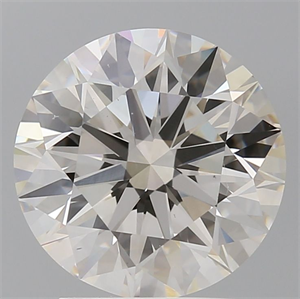 Picture of Natural Diamond 2.71 Carats, Round with Excellent Cut, J Color, VS2 Clarity and Certified by GIA