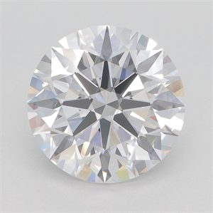 Picture of Lab Grown Diamond 3.64 Carats, Round with Excellent Cut, D Color, VVS1 Clarity and Certified by GIA