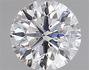 Picture of Natural Diamond 0.60 Carats, Round with Excellent Cut, D Color, SI2 Clarity and Certified by GIA