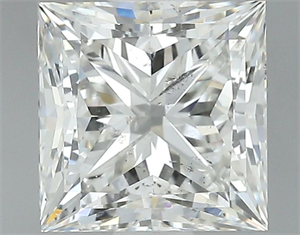 Foto Diamante Natural 1.50 quilates, Princesa , Color H, claridad SI2 y certificado GIA de