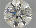 Natural Diamond 0.70 Carats, Round with Excellent Cut, I Color, I1 Clarity and Certified by IGI