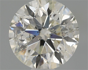 Picture of Natural Diamond 0.70 Carats, Round with Excellent Cut, I Color, I1 Clarity and Certified by IGI