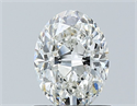 Natural Diamond 0.90 Carats, Oval with  Cut, G Color, SI1 Clarity and Certified by GIA