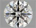 Natural Diamond 0.42 Carats, Round with Excellent Cut, G Color, IF Clarity and Certified by GIA
