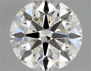 Picture of Natural Diamond 0.42 Carats, Round with Excellent Cut, G Color, IF Clarity and Certified by GIA