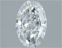 Natural Diamond 1.01 Carats, Oval with  Cut, D Color, SI2 Clarity and Certified by GIA
