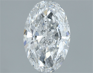 Picture of Natural Diamond 1.01 Carats, Oval with  Cut, D Color, SI2 Clarity and Certified by GIA