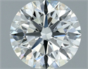 Natural Diamond 0.62 Carats, Round with Excellent Cut, H Color, IF Clarity and Certified by IGI