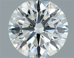 Picture of Natural Diamond 0.62 Carats, Round with Excellent Cut, H Color, IF Clarity and Certified by IGI