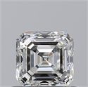 Natural Diamond 0.70 Carats, Asscher with  Cut, I Color, VVS2 Clarity and Certified by GIA