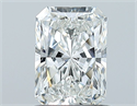 Natural Diamond 0.90 Carats, Radiant with  Cut, F Color, SI2 Clarity and Certified by GIA