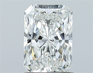 Picture of Natural Diamond 0.90 Carats, Radiant with  Cut, F Color, SI2 Clarity and Certified by GIA
