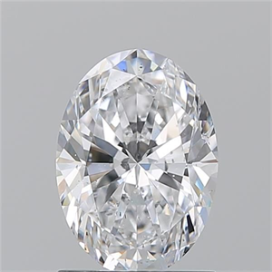 Picture of Natural Diamond 1.31 Carats, Oval with  Cut, D Color, SI2 Clarity and Certified by GIA