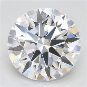 Picture of Lab Grown Diamond 3.66 Carats, Round with Ideal Cut, D Color, IF Clarity and Certified by IGI