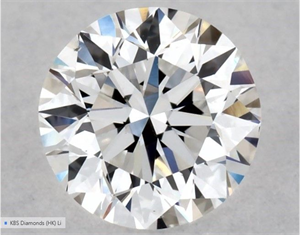 Picture of Natural Diamond 0.50 Carats, Round with Excellent Cut, E Color, SI1 Clarity and Certified by GIA