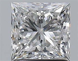 Picture of Natural Diamond 1.29 Carats, Princess with  Cut, G Color, VS2 Clarity and Certified by GIA
