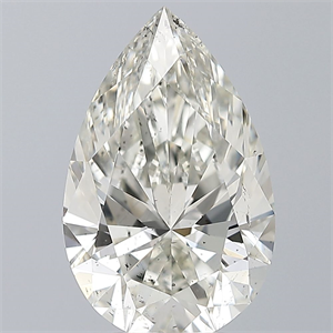 Picture of Natural Diamond 5.11 Carats, Pear with  Cut, I Color, SI2 Clarity and Certified by IGI