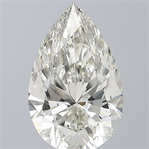 Picture of Natural Diamond 5.11 Carats, Pear with  Cut, K Color, SI2 Clarity and Certified by GIA