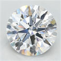 Lab Grown Diamond 2.42 Carats, Round with Excellent Cut, D Color, VVS1 Clarity and Certified by GIA