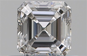 Foto Diamante Natural 0.50 quilates, Asscher , Color E, claridad VS2 y certificado GIA de