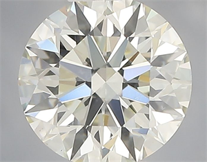 Picture of Natural Diamond 0.83 Carats, Round with Excellent Cut, J Color, VS2 Clarity and Certified by IGI