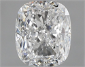Natural Diamond 1.00 Carats, Cushion with  Cut, E Color, SI2 Clarity and Certified by HRD