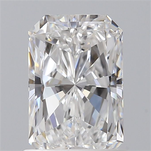 Picture of Natural Diamond 1.00 Carats, Radiant with  Cut, D Color, VS1 Clarity and Certified by GIA