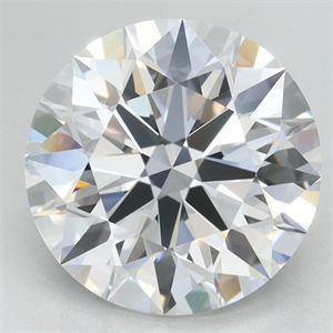 Picture of Lab Grown Diamond 3.17 Carats, Round with Excellent Cut, D Color, VVS1 Clarity and Certified by GIA